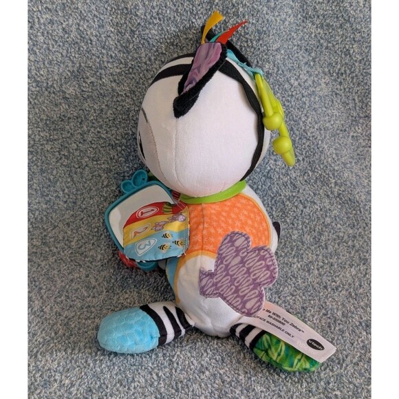 VTech Baby Take Me With You Learning Toy Zebra Music Crinkle Hanging Sensory - Picture 3 of 7